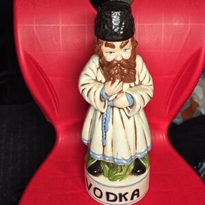 Vintage Alberta's Russian Man Ceramic Vodka Decanter Statue/Figurine-Bar/Mancave